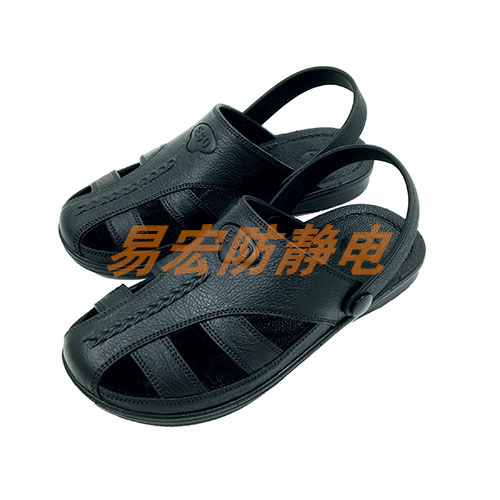 YH-721B六孔包头凉拖鞋（黑色）
